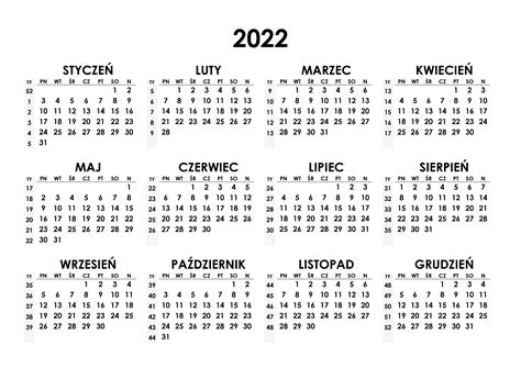Kalendarz Roczny 2022 Kalendarzsu