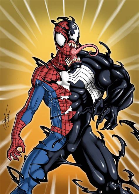 Venom is a 2018 american superhero film featuring the marvel comics character of the same name, produced by columbia pictures in association with marvel and tencent pictures.distributed by sony pictures releasing, it is the first film in the sony pictures universe of marvel characters.directed by ruben fleischer from a screenplay by jeff pinkner, scott rosenberg, and kelly marcel, it stars tom. Symbiote Bonding Storys (Spider-Venom) (Good Symbiote ...