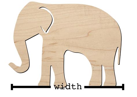Elephant Cut Out Elephant Shape Laser Cut Elephant From Etsy Uk
