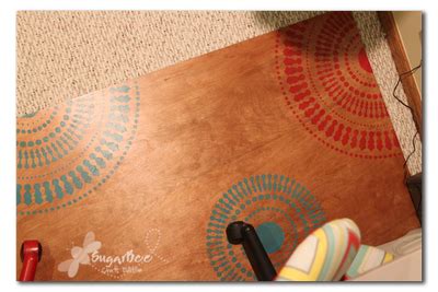 If the mat is too wide, some mat plastic may have to be trimmed later. Plywood Rug | Diy rug, Bee crafts, Craft room