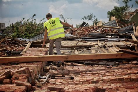 News Release Rare Tornado Sweeps Through Czech Republic Villages Adra International