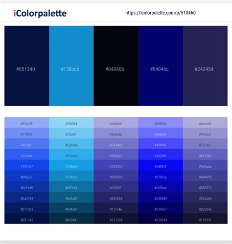 Navy Blue Color Palette