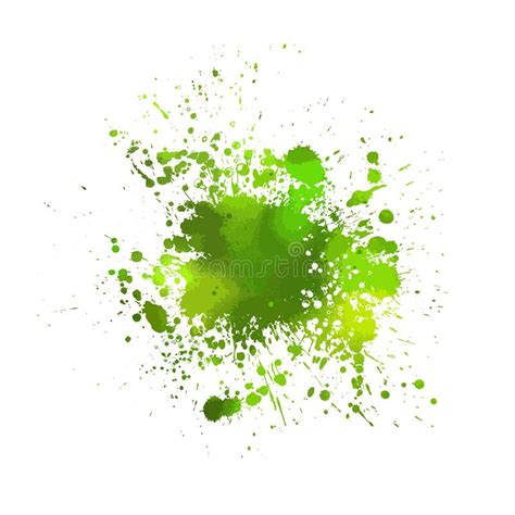 Green Watercolor Spot Vector Illustration Stock Vector Illustration