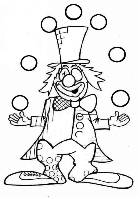 Imprime ce dessin gratuit et sort vite tes feutres. Coloriage jongleur à imprimer pour les enfants - CP15017