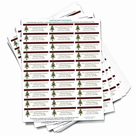 Christmas labels collection free vector. Holiday Return Address Label Templates Unique Christmas ...