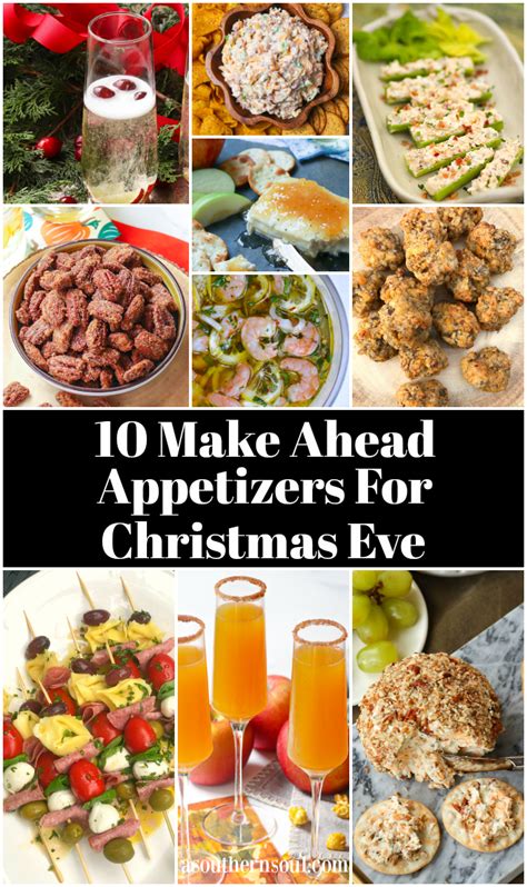These would also make a great christmas or new year's eve. 10 Make Ahead Appetizers For Christmas Eve | Make ahead appetizers, Appetizers, Christmas appetizers