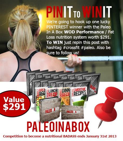 Pin It To Win It Crossfit Paleo Heres What You Will Win