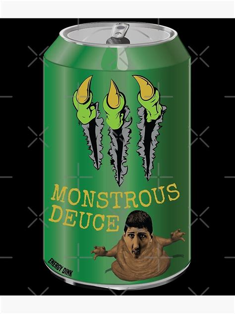 Monstrous Energy Drink Toon Version Funny Poster For Sale By