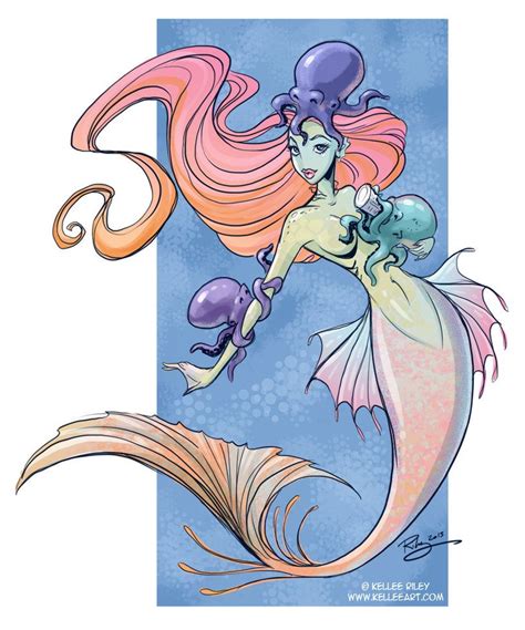 Octopus Nanny By Kelleeart On Deviantart Mermaid Art Mermaid