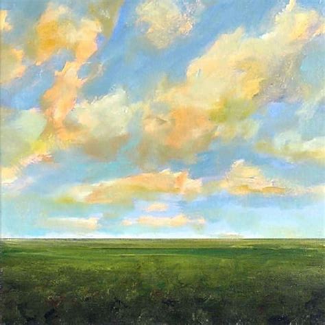 Oil Painting Custom Landscape Modern Abstract Sky Cloud Field Etsy