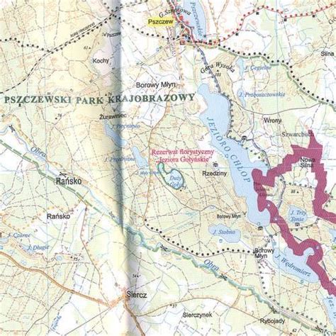 Powiat Międzyrzecki Mapa turystyczna 1 75 000 Mapy i Atlasy