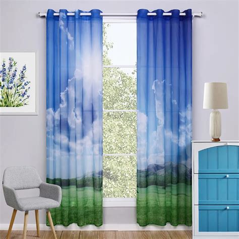 Modern Blue Curtains For Living Room Home Design 3d