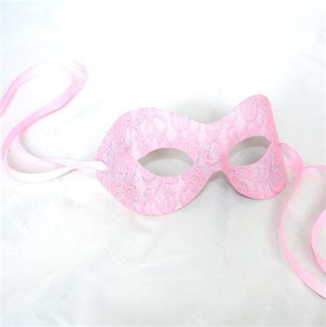 Light Pink Masquerade Mask Pink Lace Pink Panache