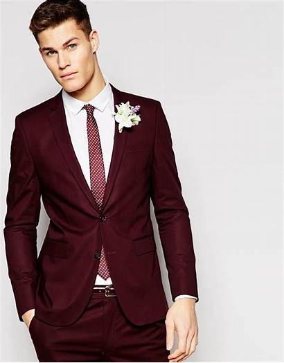 Suit Suits Burgundy Groom Asos Trends Dashing