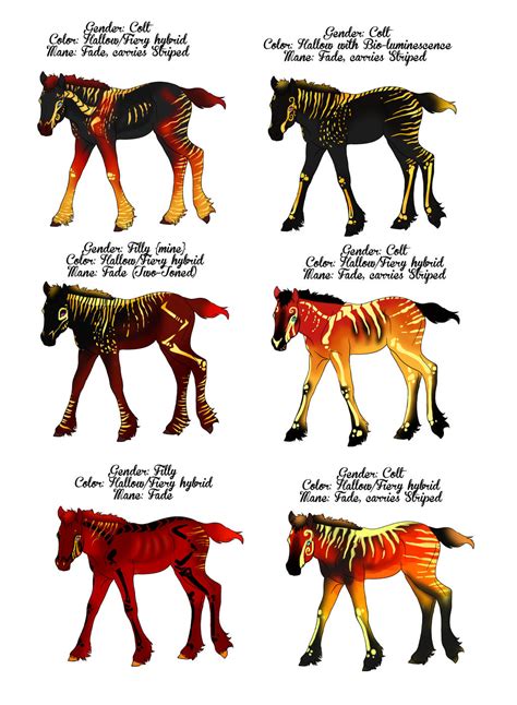 Skeleton Birds And Flaming Anubis Foals By Bvs Isle On Deviantart