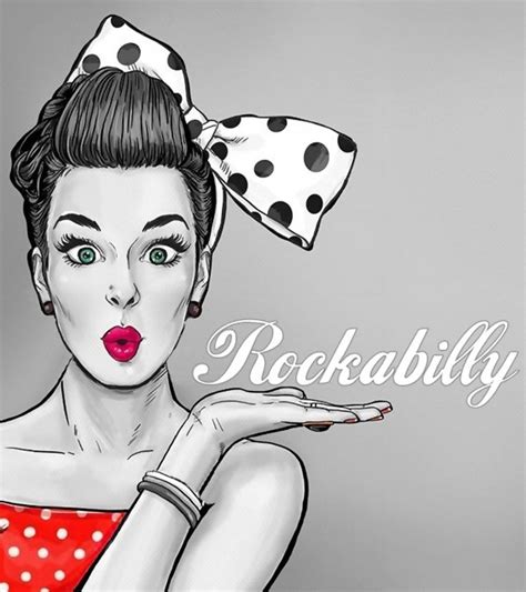 Rockabilly Rockabilly Art Pop Art Illustration Rockabilly Artwork