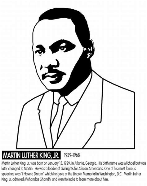 Just click one of many backlinks on the right to get going. free printable coloring worksheet on mlk