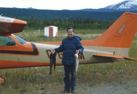 Lucky Fisherman With His Airplane At Teslin Yukon ExploreNorth