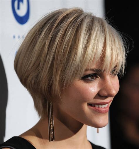 Cute Short Blonde Bob Hairstyles For Womens From Katharine McPhee