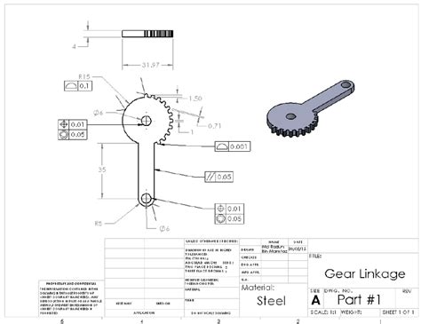 5 2d Engineering Drawing Of Gear Linkage Download Scientific Diagram