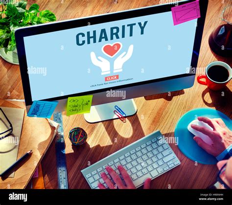 Charity Donation Help Support Charitable Assistance Concept Stock Photo