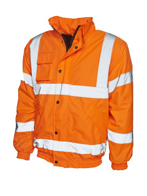 Uc804 High Visibility Bomber Jacket Merseyside Industrial Supplies
