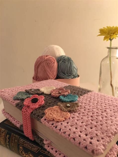 Pin By Ruba On Crochet Book Covers Crochet Book Cover Crochet Books