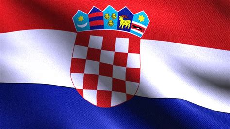 The national flag of croatia is known as the trobojnica, which translates to english to mean the tricolour. Kroatien Flagge Stock Footage Video - Shutterstock
