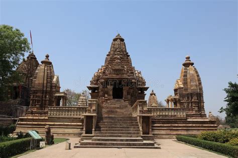 Temple City Of Khajuraho In India Stock Image Image Of Chan Mahadeva
