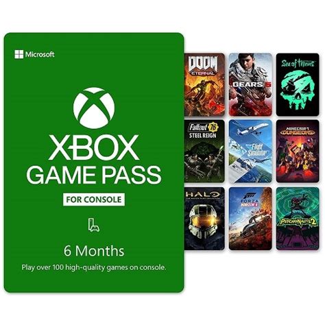 Xbox Game Pass 6 Month Membership Digital Code Usa Ps