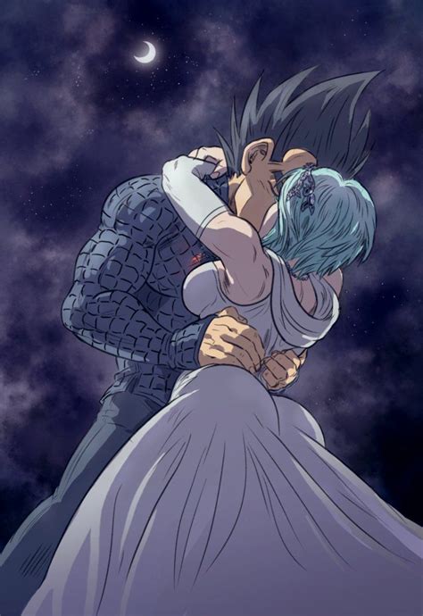 Sky Kiss By Betaruga Vegeta Y Bulma Bulma Personajes De Dragon Ball