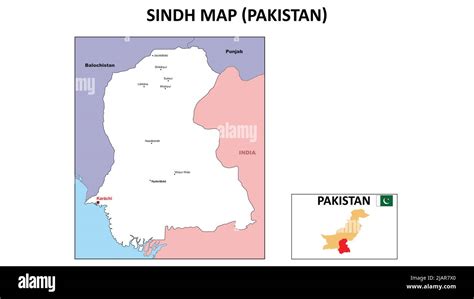 Sindh Map Political Map Of Sindh Sindh Map Of Pakistan With White