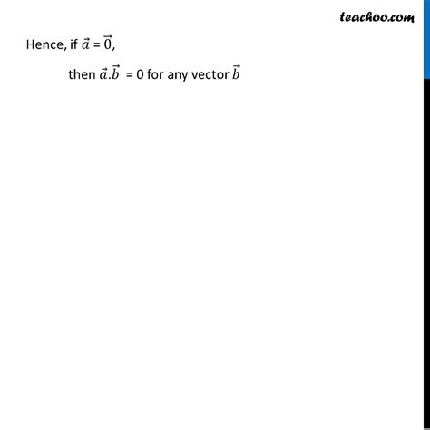 If Aa 0 And Ab 0 Then What Can Be Concluded About The Vector B