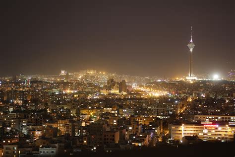 Teheran Iran At Night Rpics