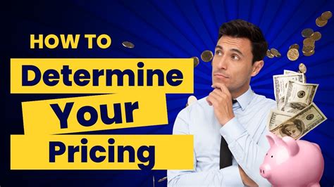 How To Determine Your Pricing Youtube