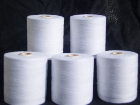 5 Large White 100 Cotton Overlocker Thread 1000 Yards Each Ebay