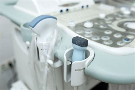 Medical Equipment Background Close Up Ultrasound Device Stock Image