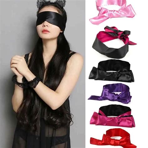Sexy Lace Eye Mask Blindfold Handcuff Restraint Flogger Whip Costume Ecstasy Silk Satin Tie Eye