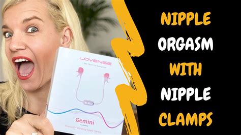 nipple orgasms sex toy review lovense vibrating nipple clamps youtube