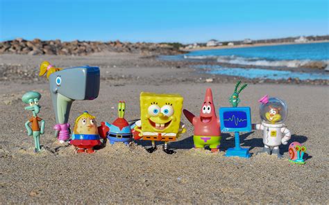 spongebob squarepants figure two new mini playset nickelodeon spongebob toys bob esponja