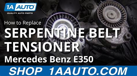 How To Replace Serpentine Belt Tensioner 09 16 Mercedes E350 1a Auto