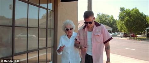 macklemore surprises grandmother with stripper on birthday daily mail online