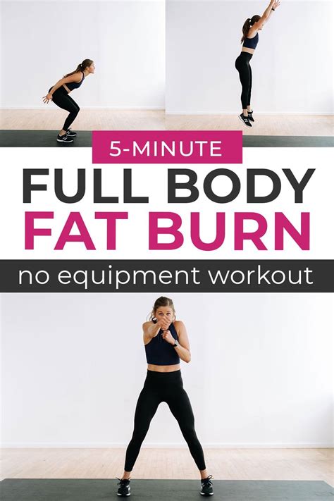 5 Minute Fat Burning Workout Chipper Workout Nourish Move Love