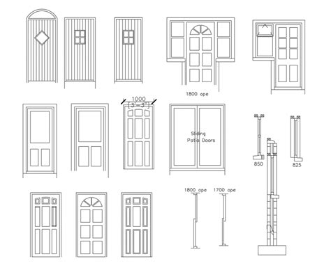 Classic House Door Elevation Blocks Cad Drawing Details Dwg File Cadbull My Xxx Hot Girl