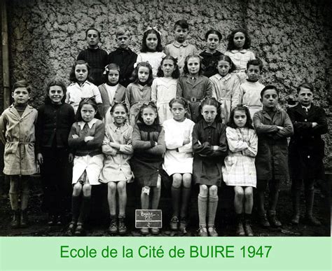 école Filles 1947 Commune De Buire 02