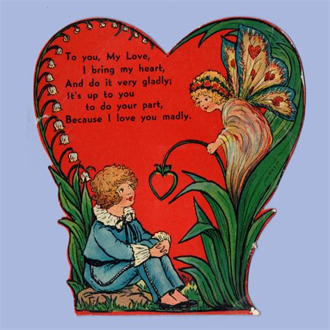 Vintage Valentine Museum Fairy Tale Love Valentine Faeries