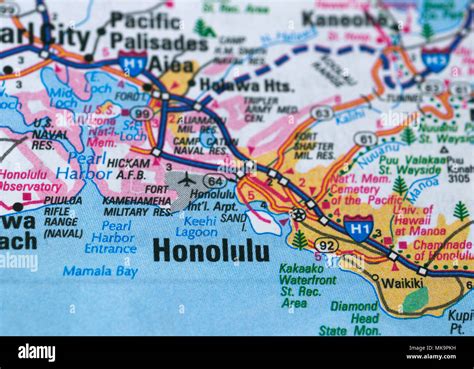 Honolulu Mapa Kraków Mapa