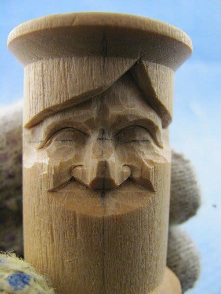 Carving A Wooden Thread Spool Thread Spools Carving Simple Wood Carving
