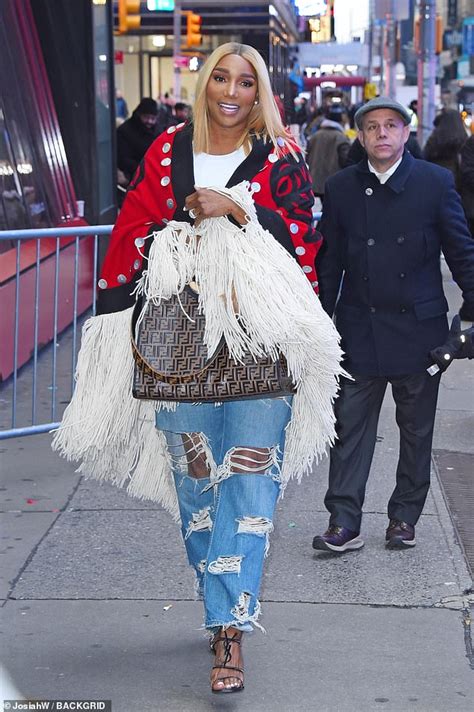 Share nene leakes quotations about reality, housewives and babies. NeNe Leakes rocks a fringed sweater with a bold coat and ripped denim in New ...