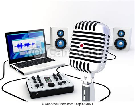 Clipart of Home Recording Studio Equipment - Group of recording and ...